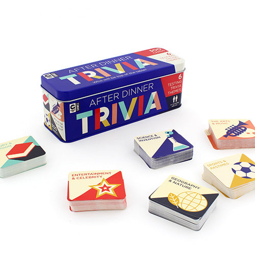 After Dinner Trivia Tin Party Game Games Ginger Fox Prettycleanshop
