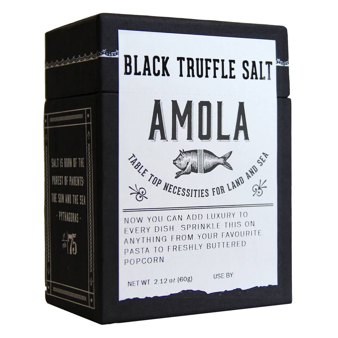Black Truffle Salt by Amola Salt Kitchen Amola Salt Prettycleanshop