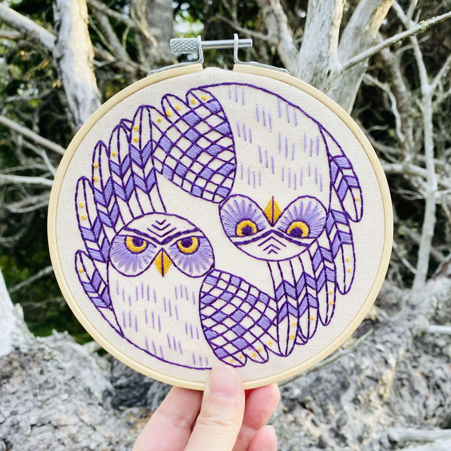 Burrowing Owls - Embroidery Kit by Hook, Line & Tinker Hook, Line & Tinker Embroidery Kits Inc Prettycleanshop