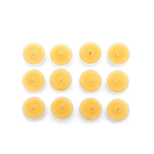 Canadian Beeswax Candle - Tea Lights boxed set of 12 Living Beeswax works Prettycleanshop