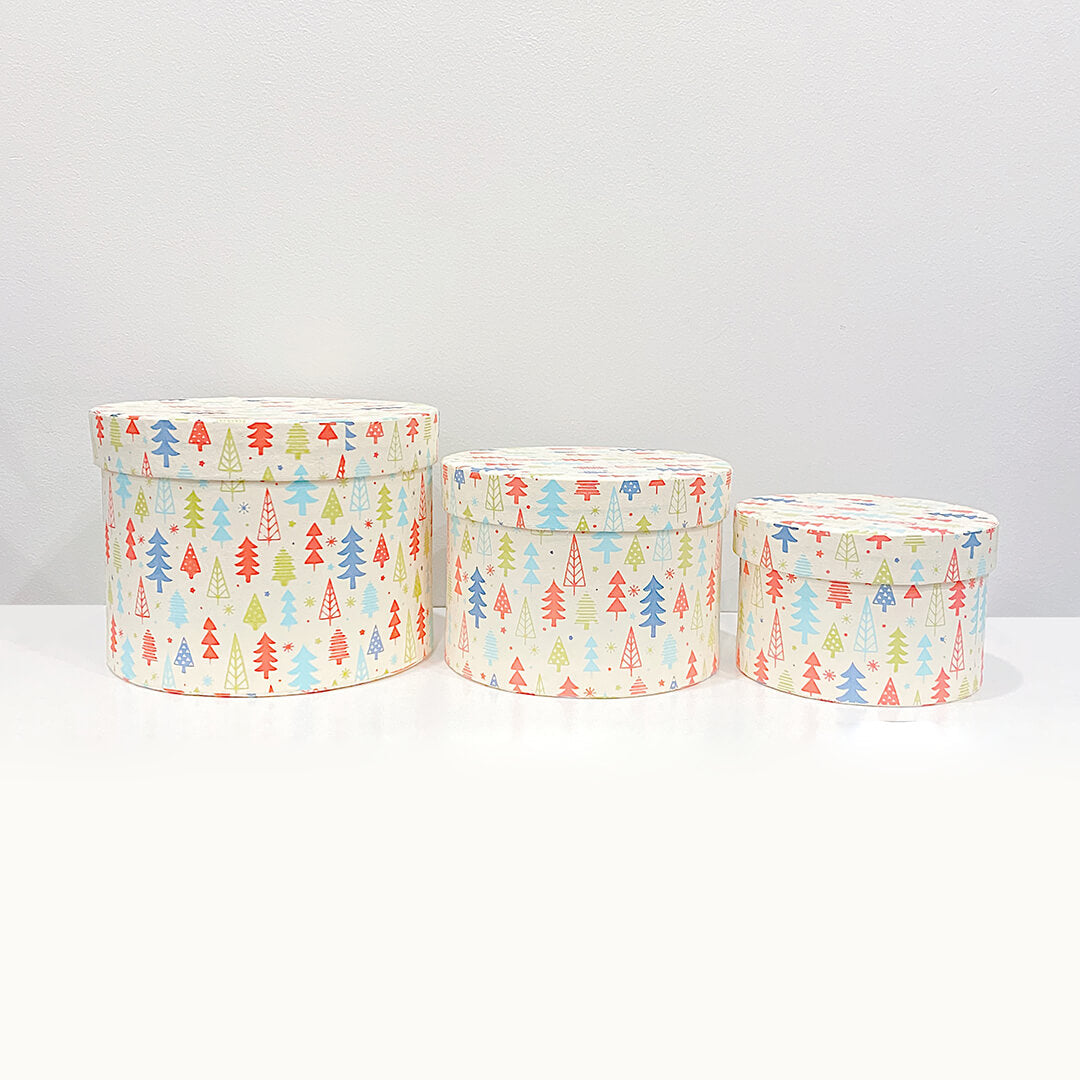 CHRISTMAS TREE Handmade Gift Boxes Recycled Cotton Paper by PaperSpree Holiday PaperSpree Prettycleanshop