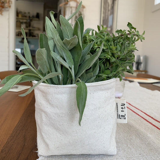 Cotton Canvas Bucket Living Lot8 Prettycleanshop