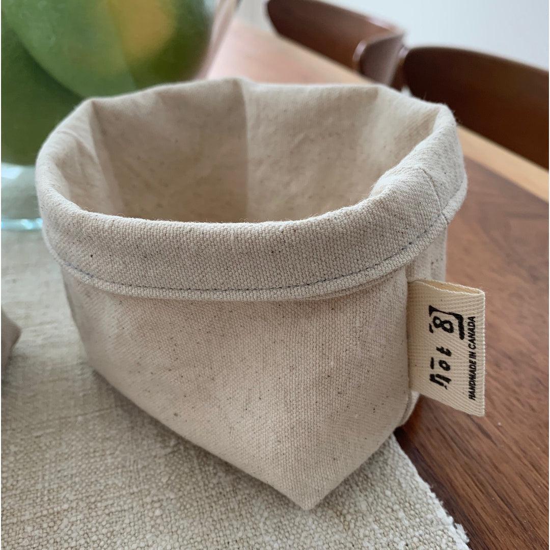 Cotton Canvas Bucket Living Lot8 Prettycleanshop