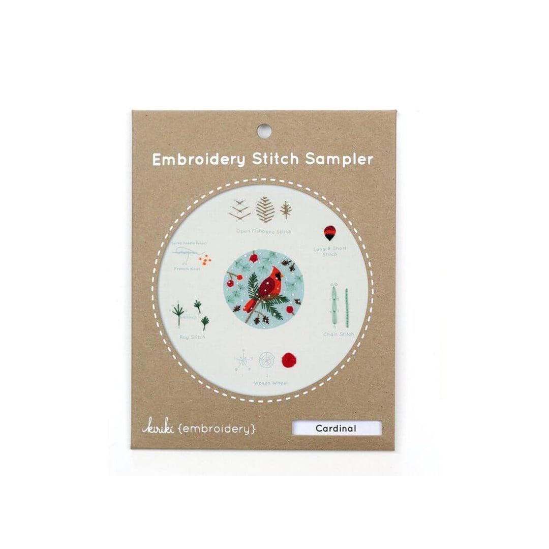 Embroidery Stitch Sampler - Cardinal Arts & Crafts Kiriki Press Prettycleanshop