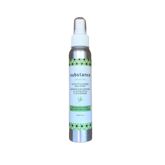 Eucalyptus Herbal Body Spray - natural bug spray Bath and Body Matter 118ml / 4oz in metal bottle with sprayer Prettycleanshop