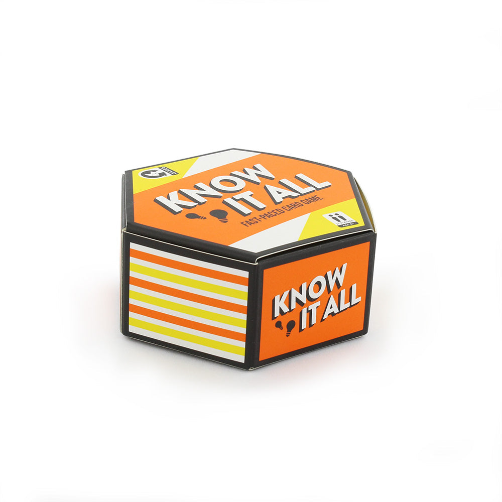 Know It All Hexagon Card Game Games Ginger Fox Prettycleanshop