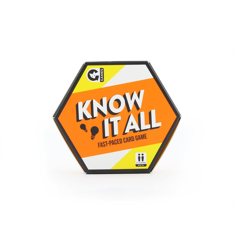Know It All Hexagon Card Game Games Ginger Fox Prettycleanshop