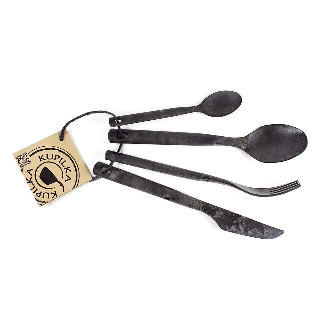 Kupilka Cutlery Set on the go Kupilka Black Prettycleanshop