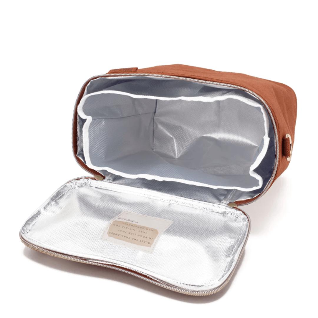 Linen Lunch Poche Bag - Rust - by SoYoung on the go SoYoung Prettycleanshop
