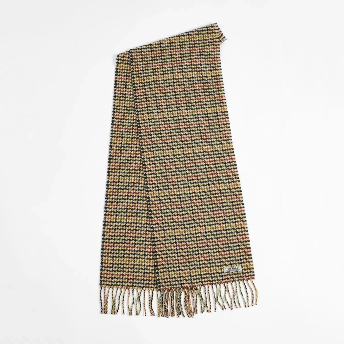 Modern Houndstooth Lambswool Scarf | prettycleanshop