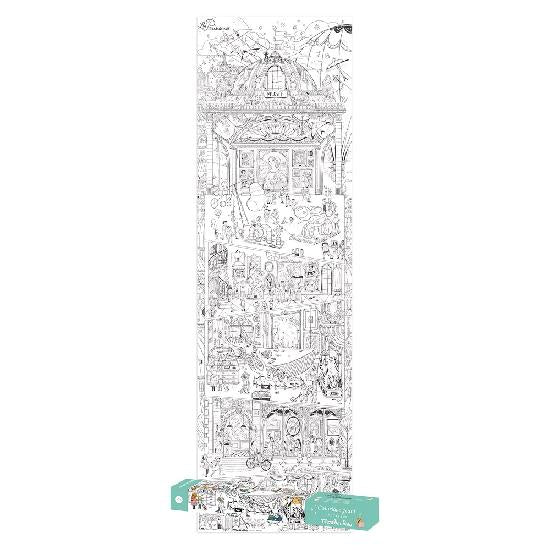 Parisiennes Giant Colouring Poster by Moulin Roty Baby and Kids Moulin Roty Prettycleanshop