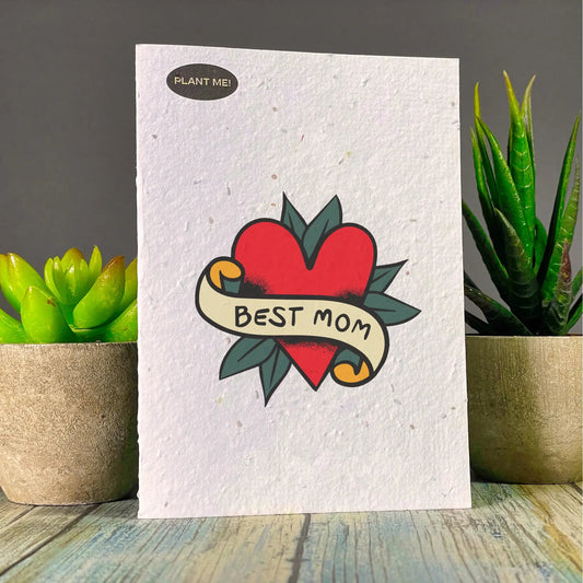 Plantable Greetings Cards - Mom Living Plantable Greetings Best Mom Tattoo Prettycleanshop