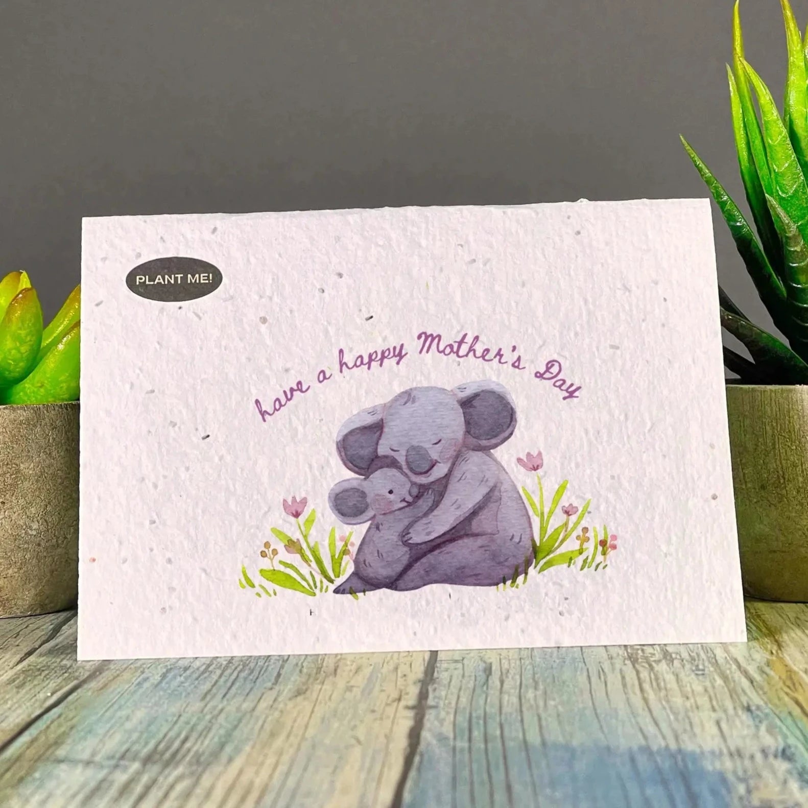 Plantable Greetings Cards - Mom Living Plantable Greetings Koalas Have a Happy Mother’s Day Prettycleanshop