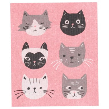 Reusable Swedish Sponges - Animals - by Ecologie Kitchen Now Designs Cats Meow Prettycleanshop