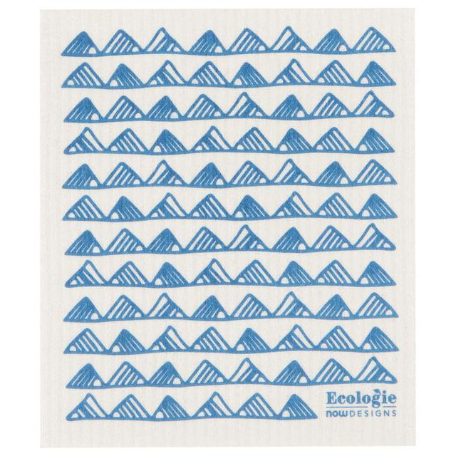 Reusable Swedish Sponges - Geometric - by Ecologie Kitchen Now Designs Graphic Royal Prettycleanshop