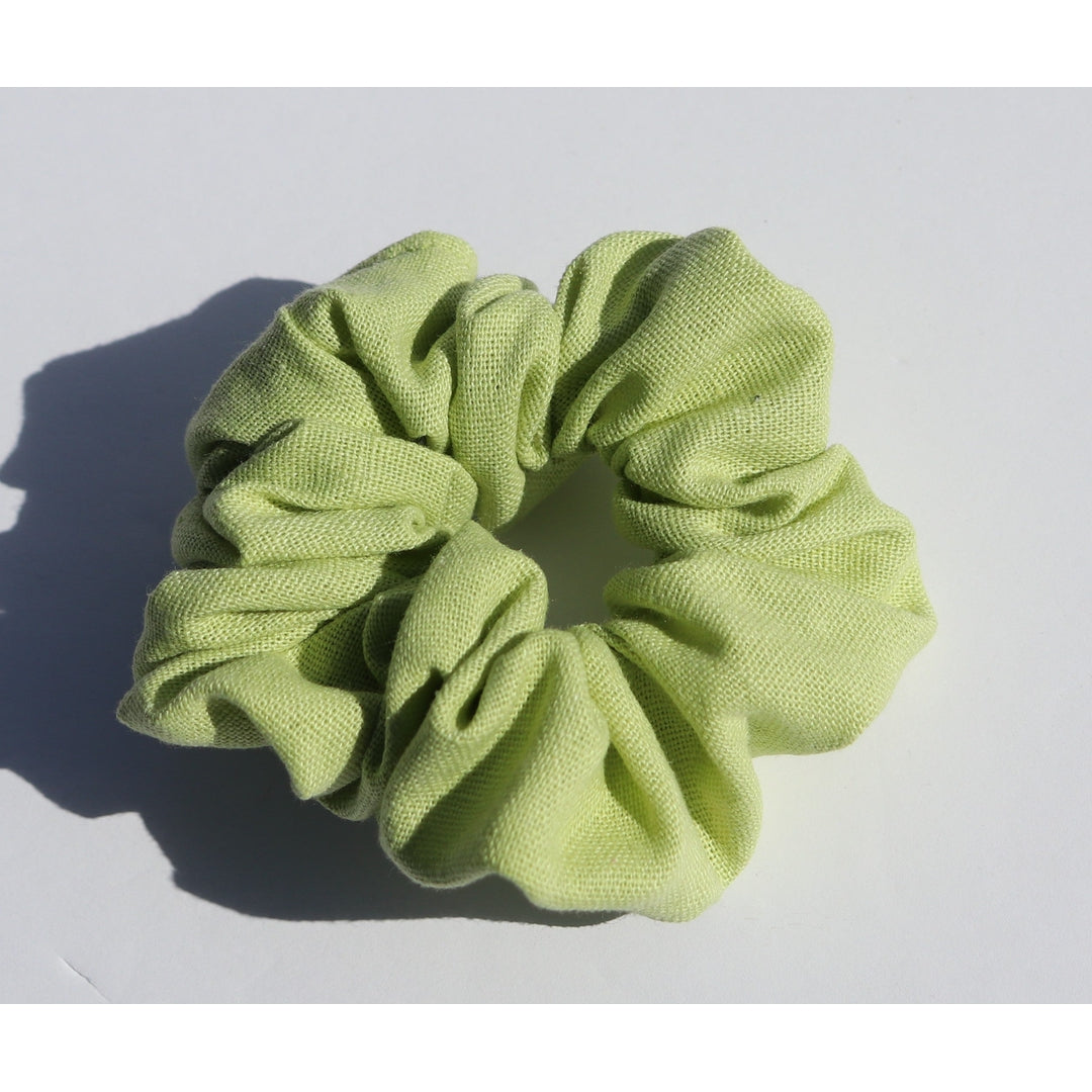 Scrunchies - Linen Hair Hart Creative Co Lime Linen Prettycleanshop