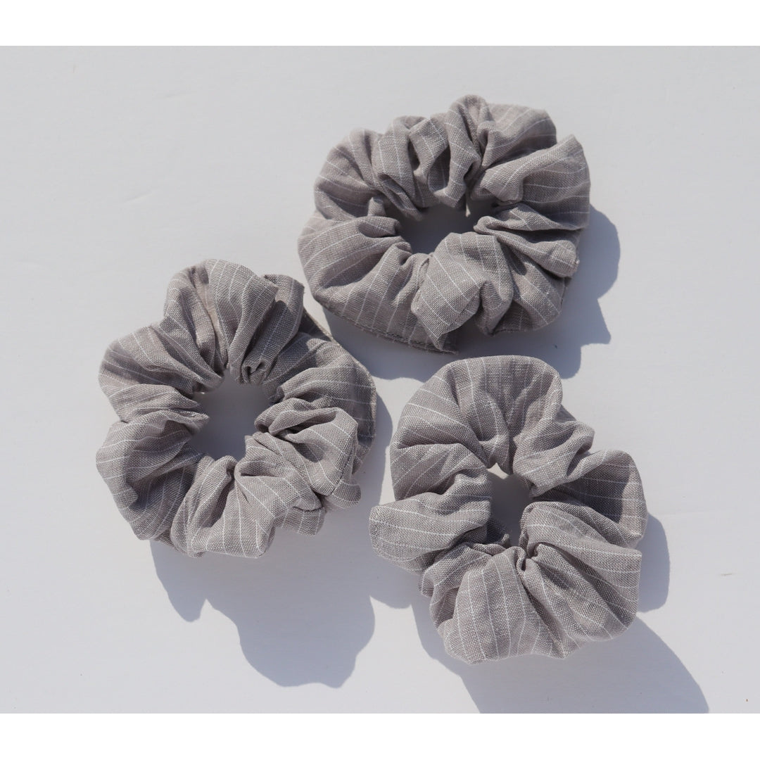 Scrunchies - Linen Hair Hart Creative Co Pinstripe Linen Prettycleanshop