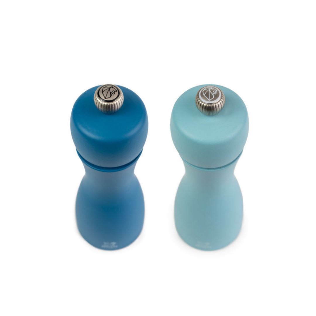 Tahiti Duo Salt & Pepper Mill Set - Summer Blue Kitchen Peugeot Prettycleanshop