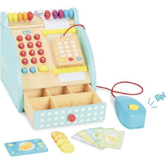 Wooden Cash Register by Vilac Kids Vilac Prettycleanshop