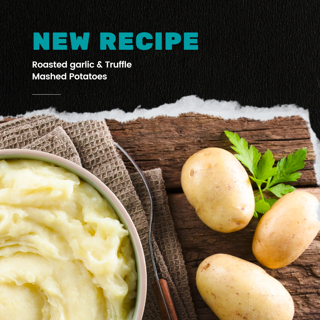 New recipe: Roasted garlic & Truffle Mashed Potatoes