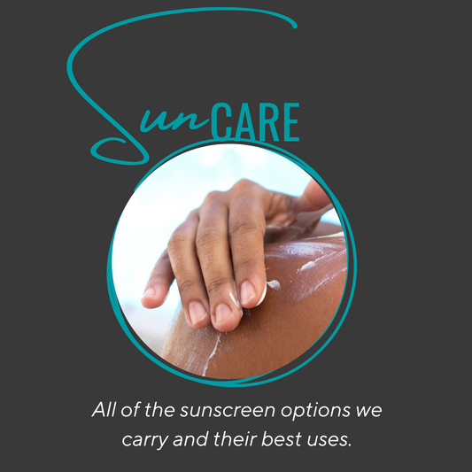 All of the sunscreen options we carry and their best uses. | Pretty Clean Shop