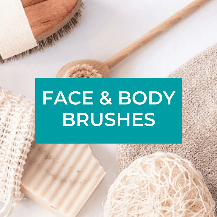 a collection of face & body brushes