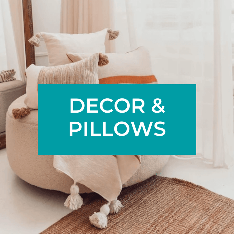 eco-friendly sustainable decor and pillows for the home