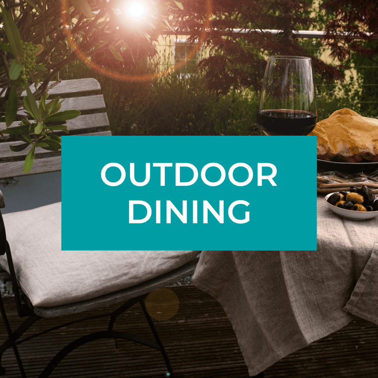 Whether you're dining or lounging outdoors, find the perfect low-waste additions to create an inviting scene.