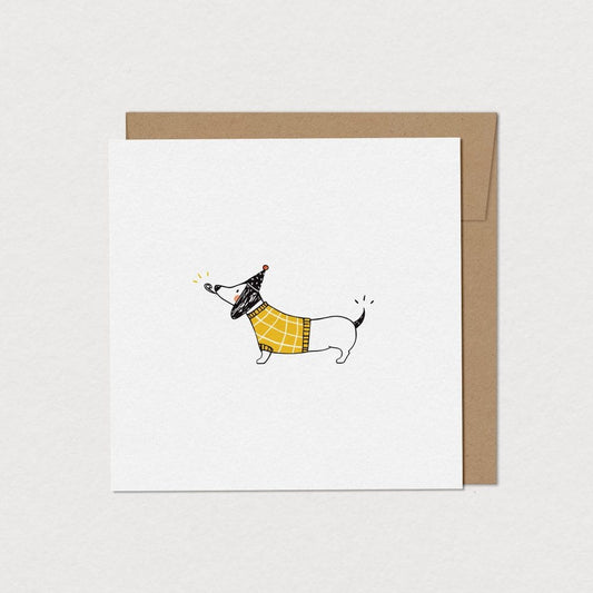 Greeting Card - Birthday Dog - Dachshund