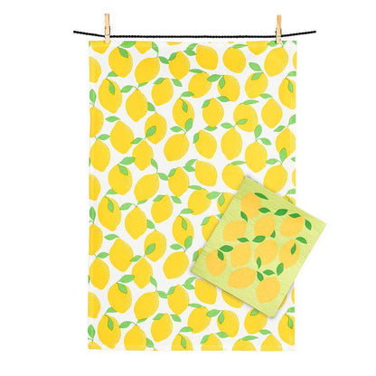 Lemons Dishcloth & Kitchen Towel