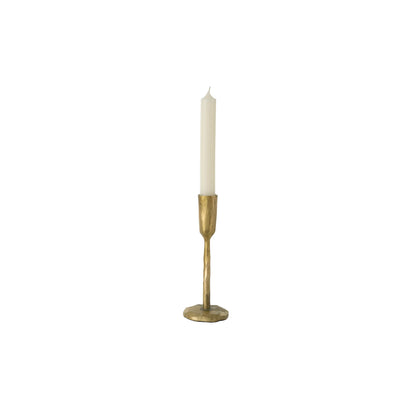Luna Forged Candlestick - Gold