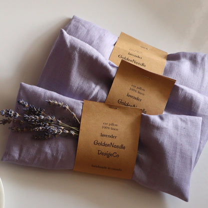 Linen Weighted Eye Pillow - Lavender | prettycleanshop
