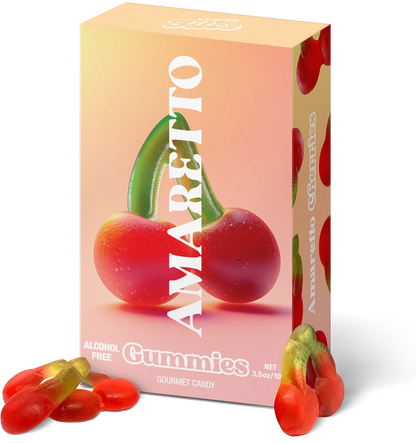 Cocktail Inspired Gummies - Amaretto Cherries