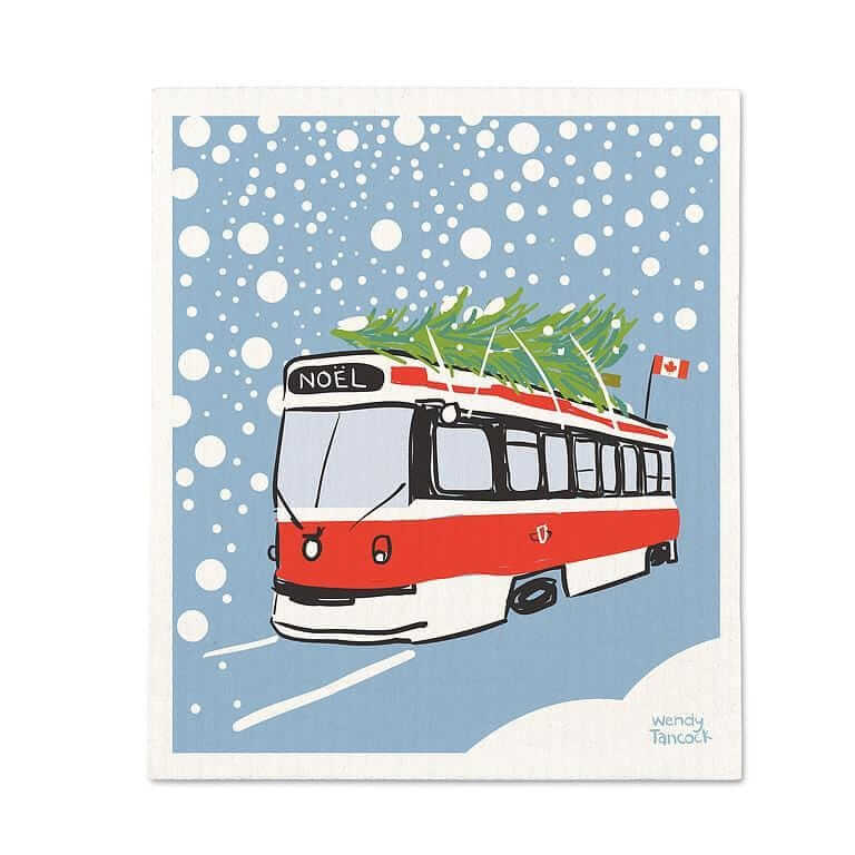 Reusable Swedish Sponge - Holiday/Winter Themed-Pretty Clean Shop
