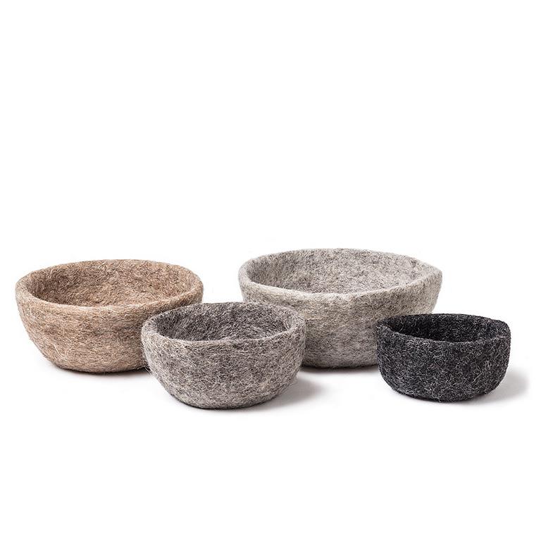 Felt Nesting Bowls - Set of 4