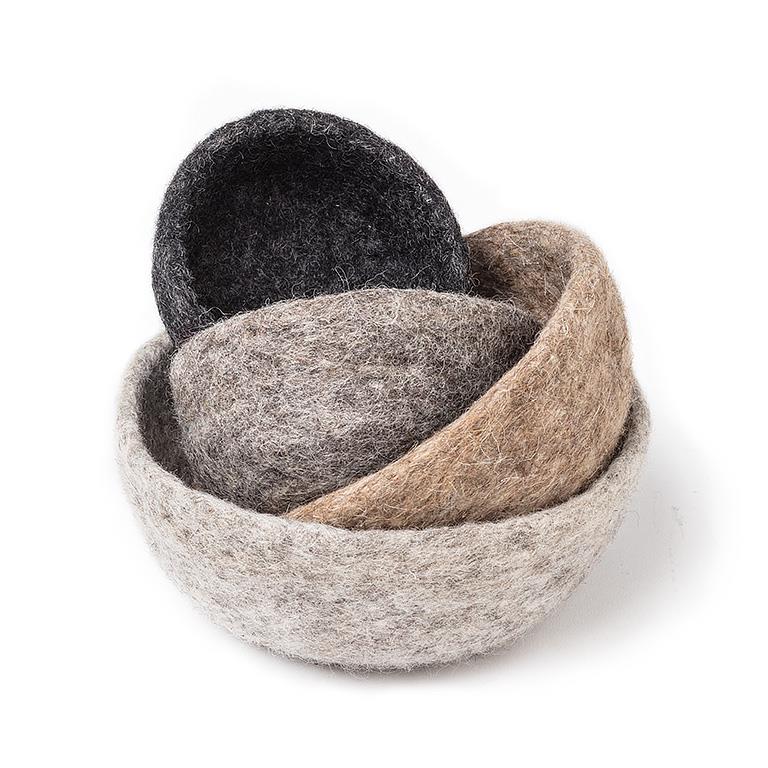 Felt Nesting Bowls - Set of 4