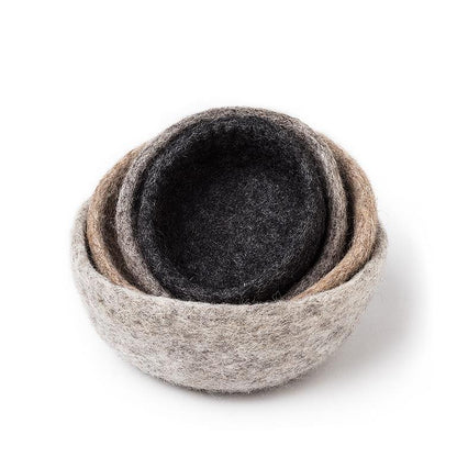 Felt Nesting Bowls - Set of 4