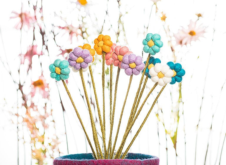 Felted Wool Flower