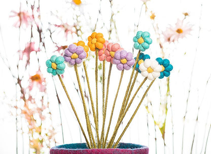 Felted Wool Flower