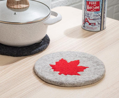 Maple Leaf Trivet 8"