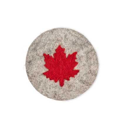 Maple Leaf Coaster 4"
