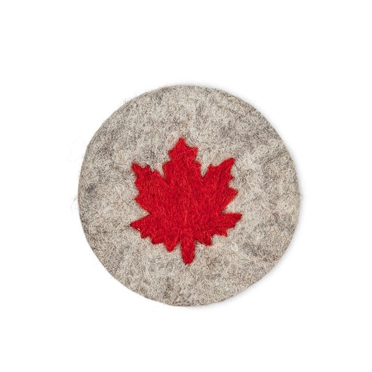 Maple Leaf Coaster 4"