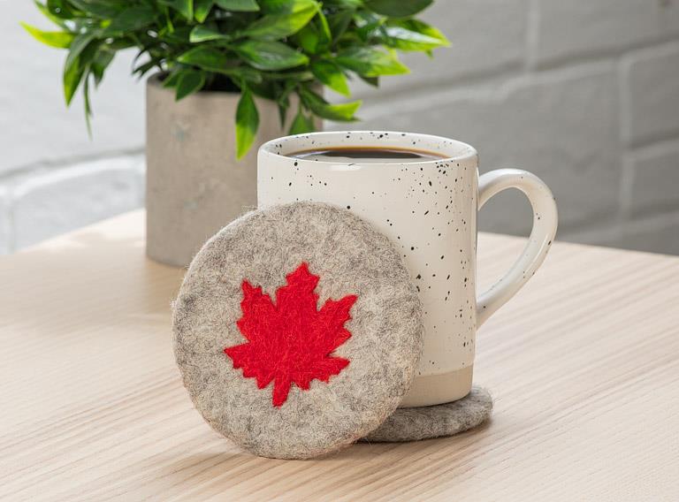 Maple Leaf Coaster 4"