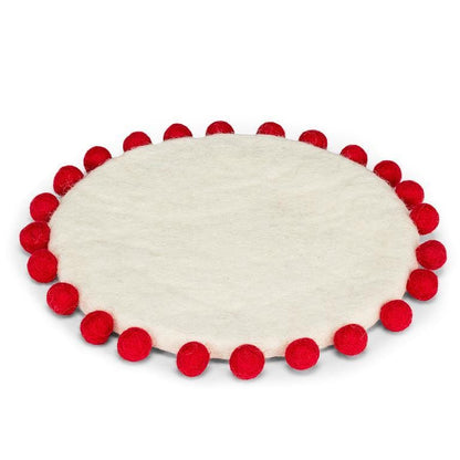 Pompom Edge Trivet Holiday | prettycleanshop