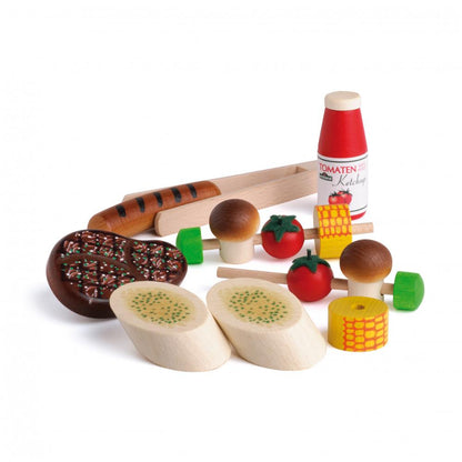 Wooden Food Assortment - Barbecue - by Erzi