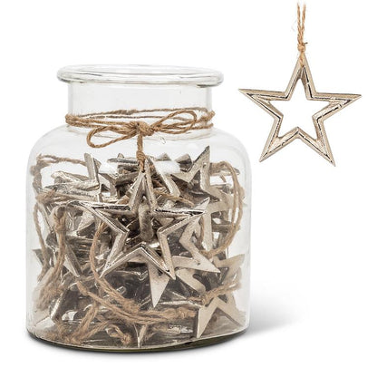 Silver Outline Star Ornament