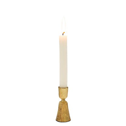 Zora Forged Candlestick - Gold