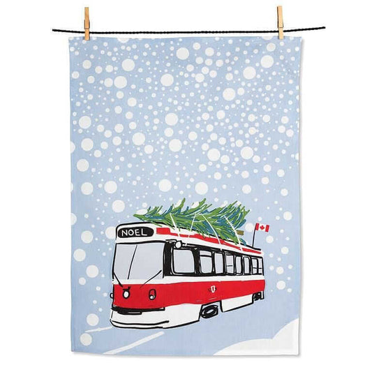 Noel Streetcar Kitchen Towel-Pretty Clean Shop