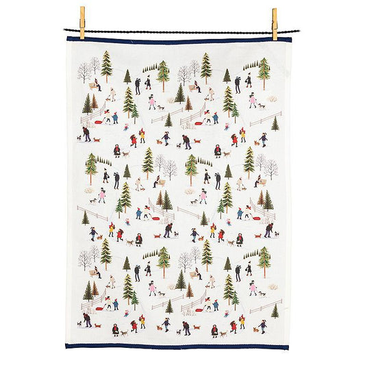 Outdoor Village Kitchen Tea Towel