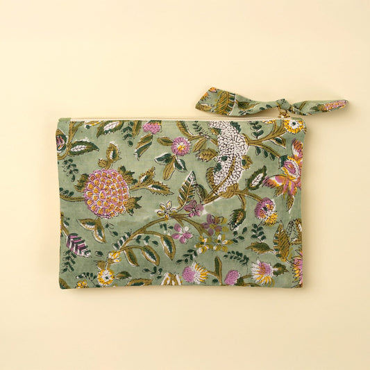 Block Print Pouch | prettycleanshop.myshopify.com